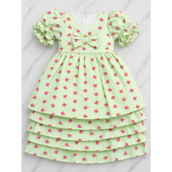 Elegant Floral Princess Frock for Girls – Fancy Party Wear Dress | JZ GARMENTS